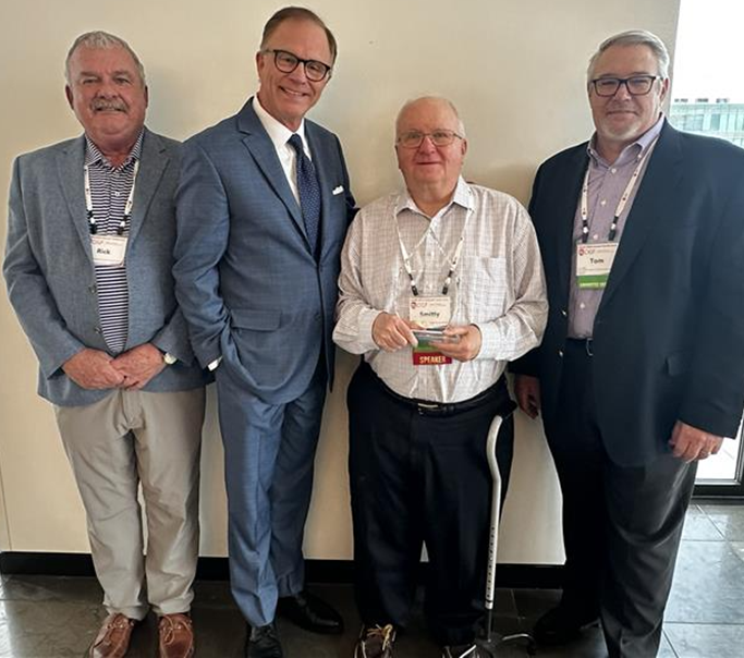 L-R: Rick Amick, Roger Schmelzer, Smitty Harrison, Tom Souder